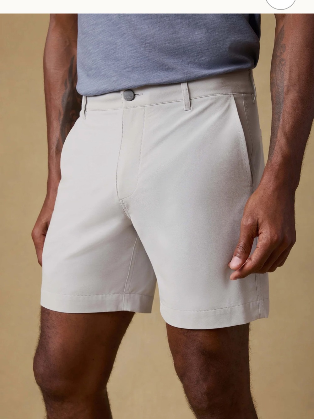 Faherty All Day™ Short (7") - Stone men’s sz 36